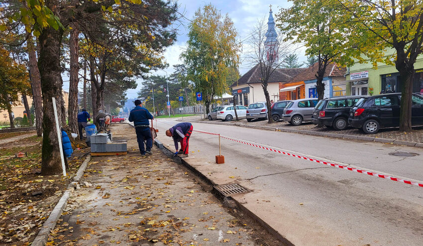 nastavljeni radovi na rekonstrukciji parka u mionici