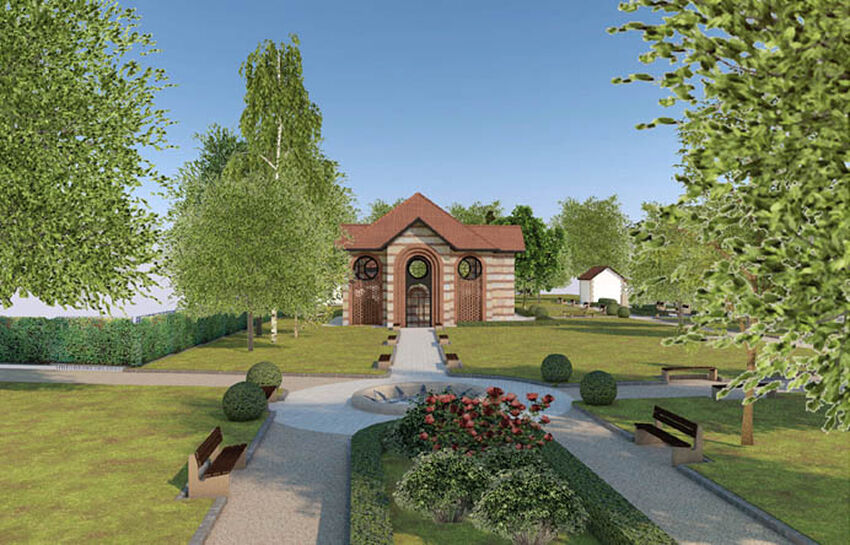 prikaz buduceg parka i cesme render