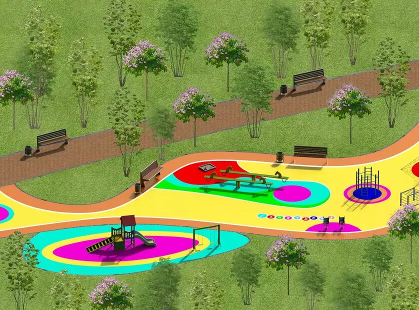 linijski park i igraliste u mionici projekat