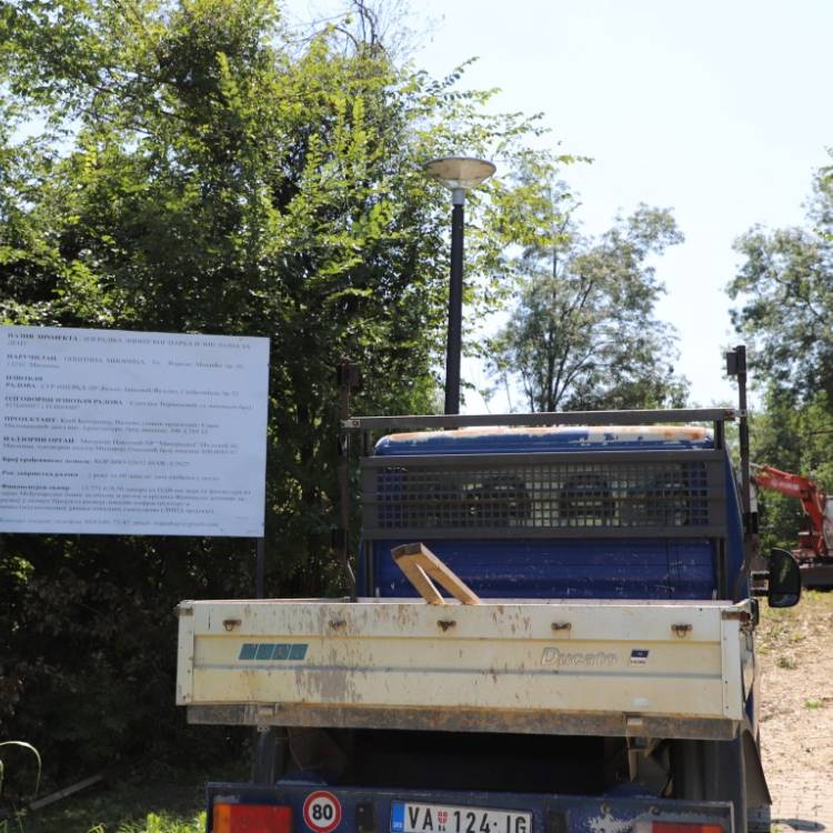 Почели припремни радови на проширењу Линијског парка у Мионици